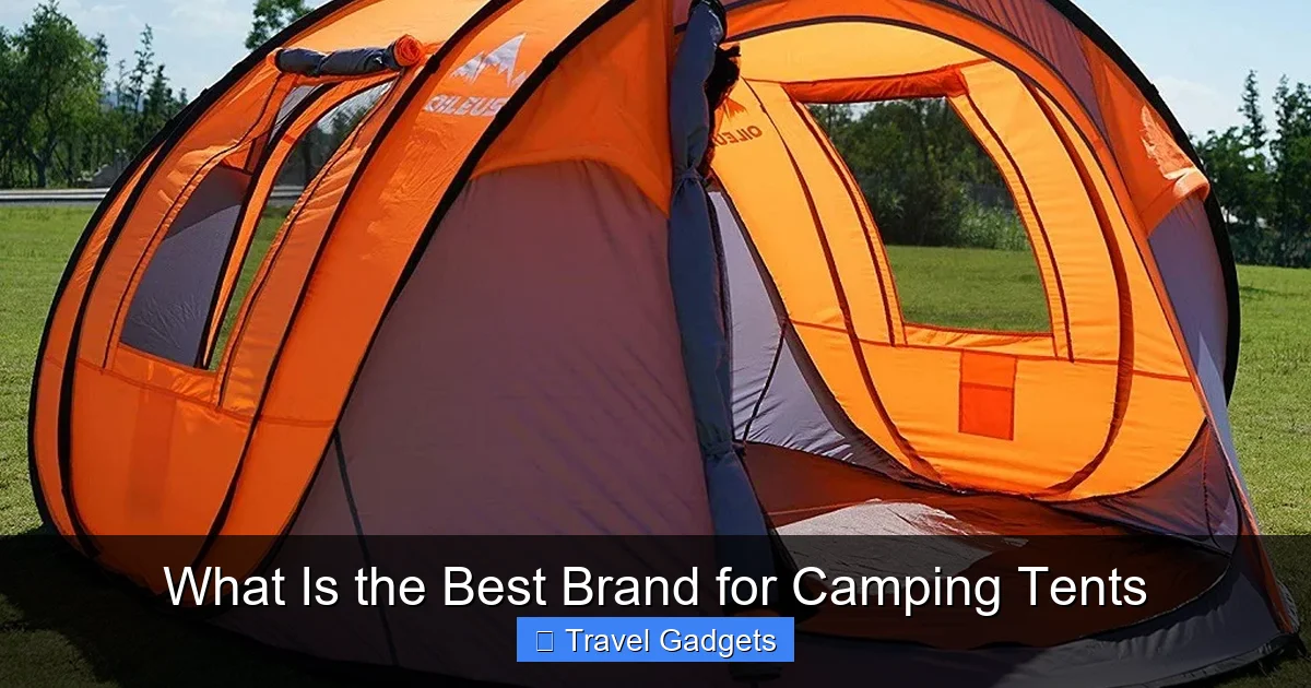 What Is the Best Brand for Camping Tents
