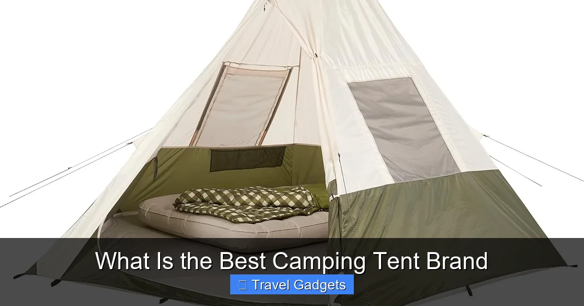What Is the Best Camping Tent Brand