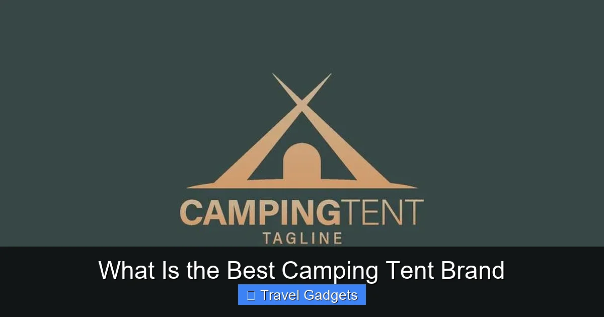 What Is the Best Camping Tent Brand