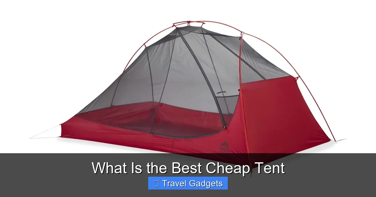 What Is the Best Cheap Tent