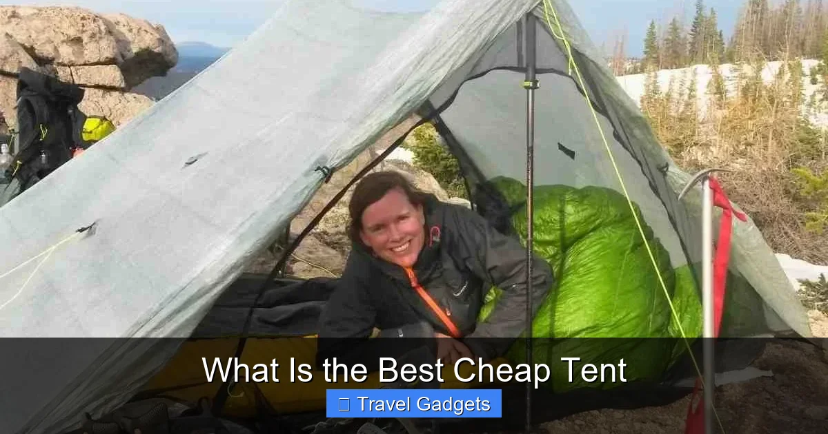 What Is the Best Cheap Tent