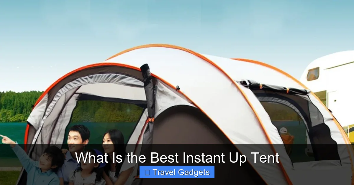 What Is the Best Instant Up Tent