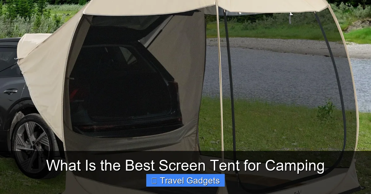 What Is the Best Screen Tent for Camping