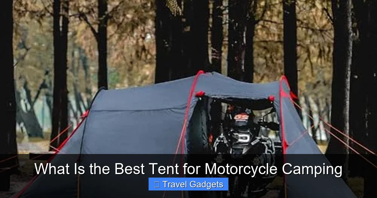 What Is the Best Tent for Motorcycle Camping