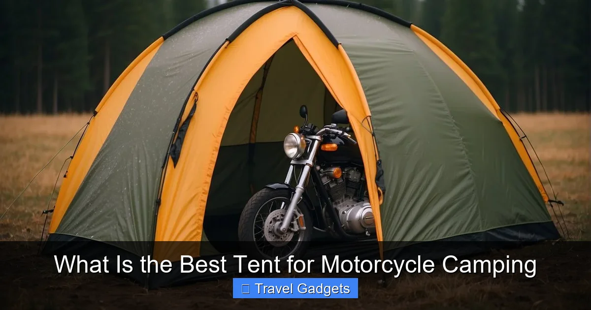 What Is the Best Tent for Motorcycle Camping