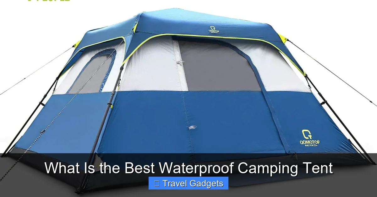 What Is the Best Waterproof Camping Tent