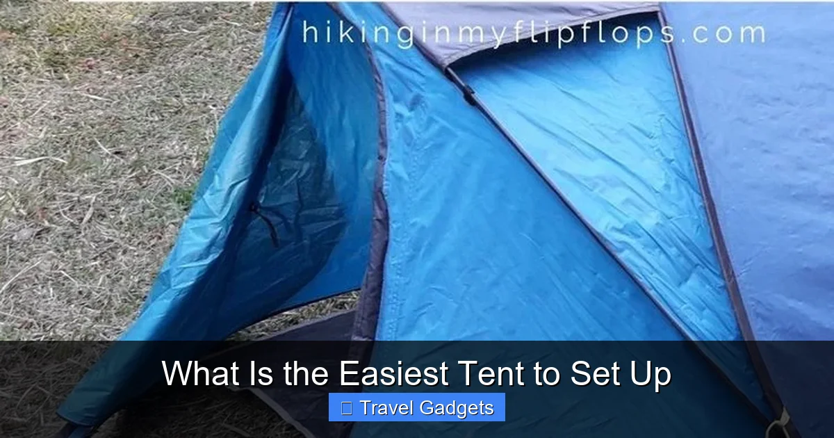 What Is the Easiest Tent to Set Up