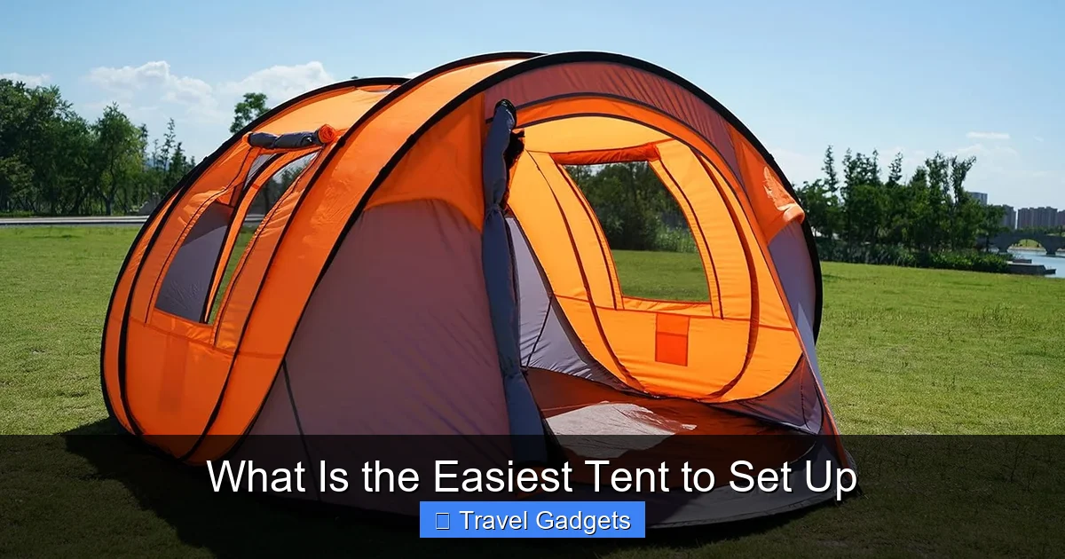 What Is the Easiest Tent to Set Up