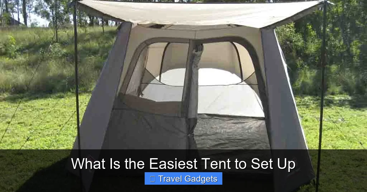 What Is the Easiest Tent to Set Up