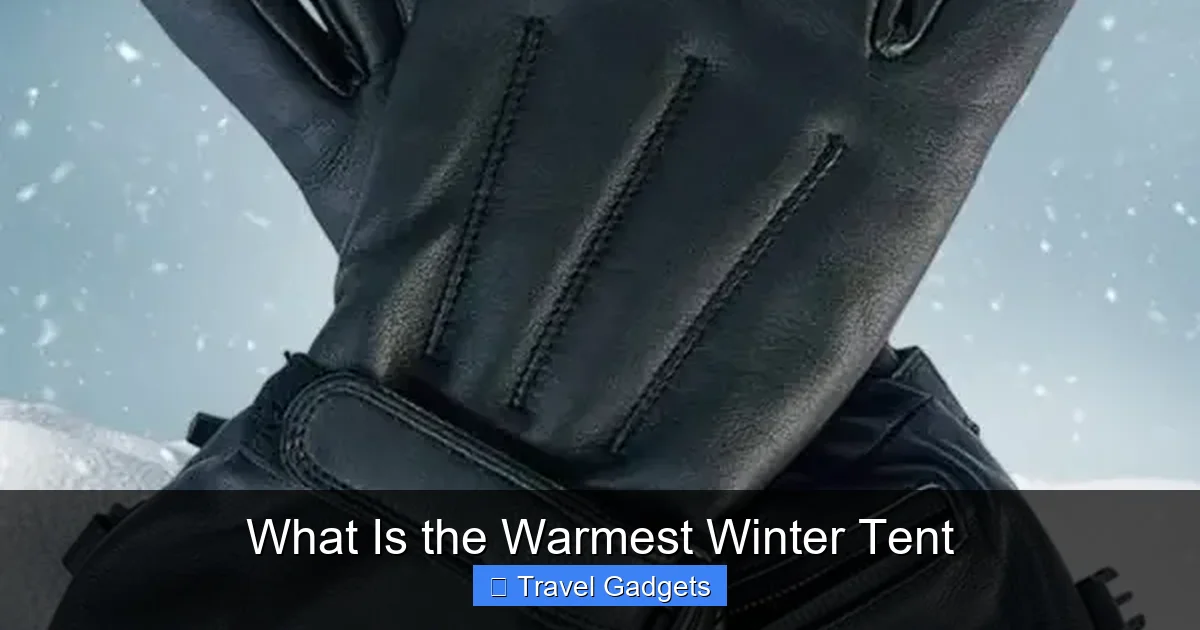 What Is the Warmest Winter Tent