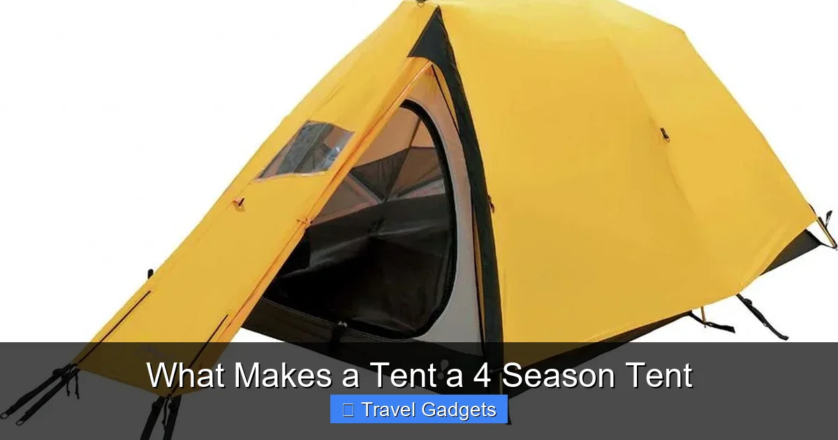 What Makes a Tent a 4 Season Tent