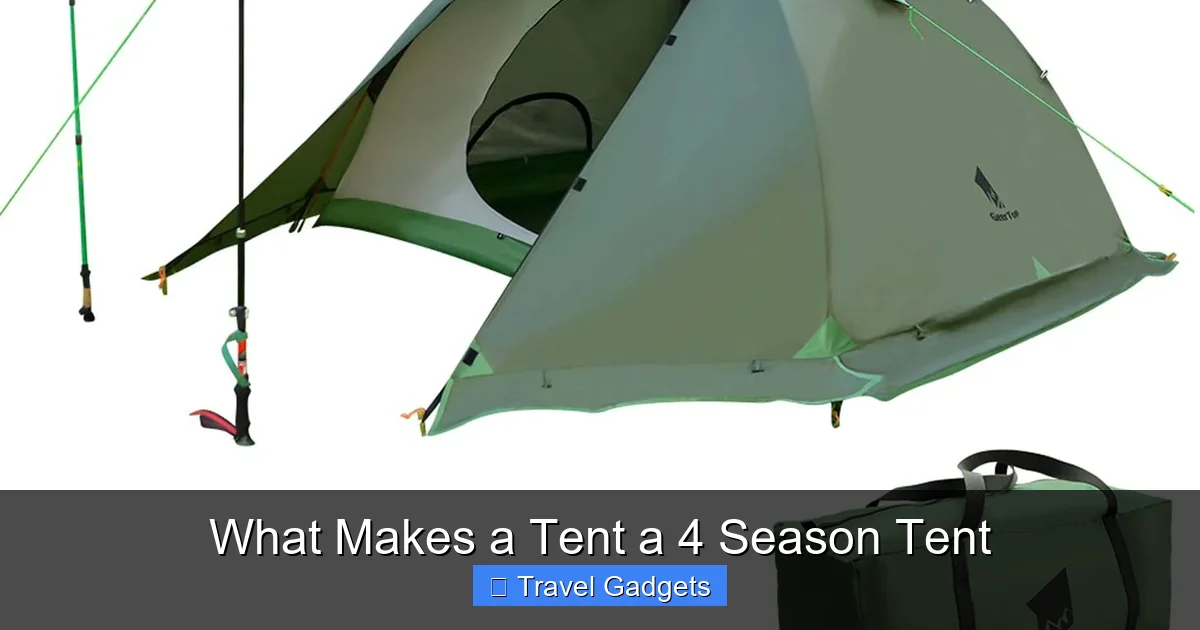 What Makes a Tent a 4 Season Tent
