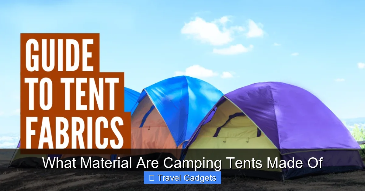 What Material Are Camping Tents Made Of