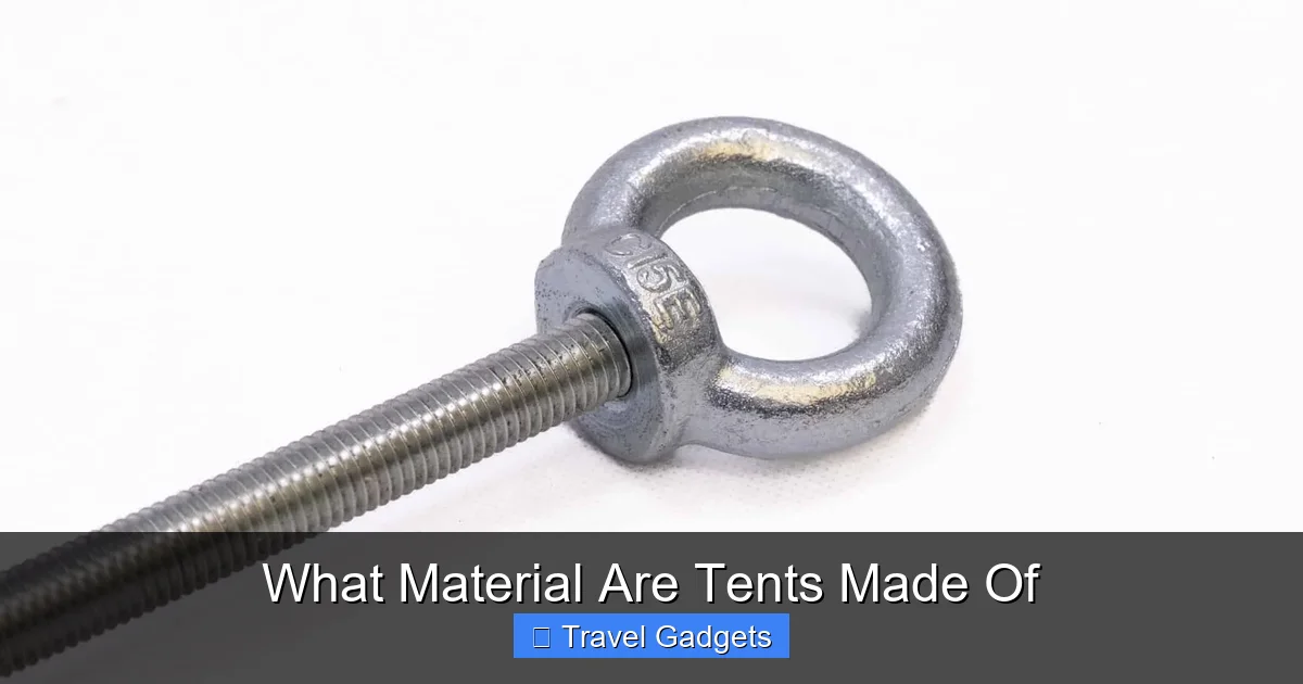 What Material Are Tents Made Of