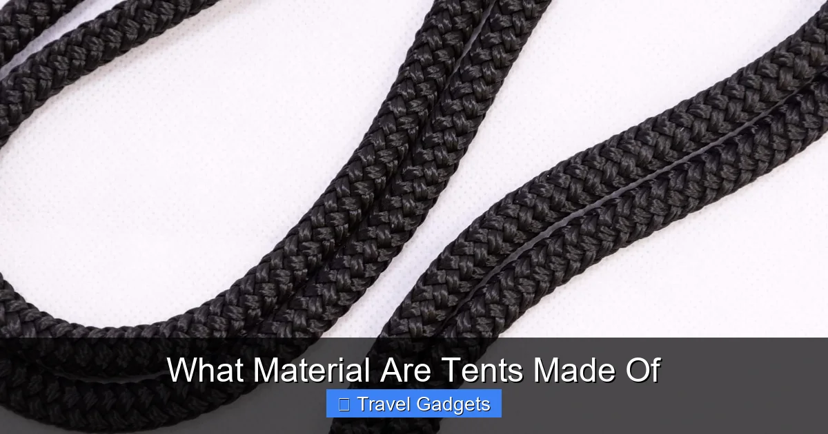 What Material Are Tents Made Of