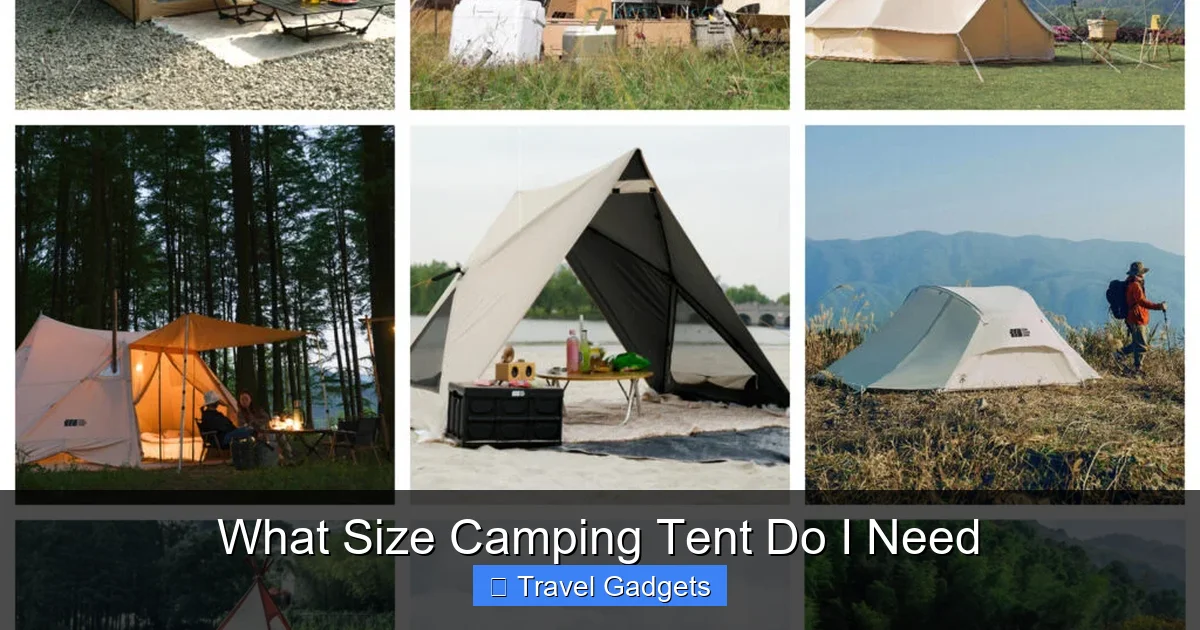 What Size Camping Tent Do I Need