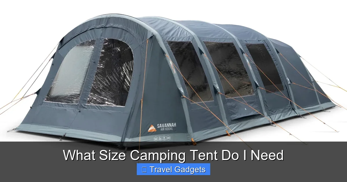 What Size Camping Tent Do I Need