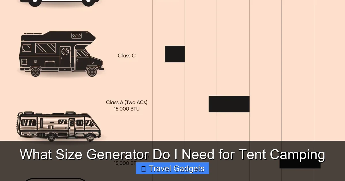 What Size Generator Do I Need for Tent Camping