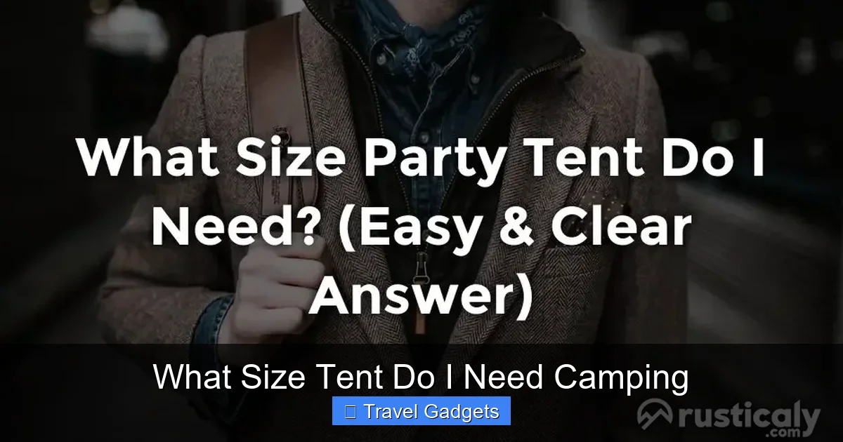 What Size Tent Do I Need Camping