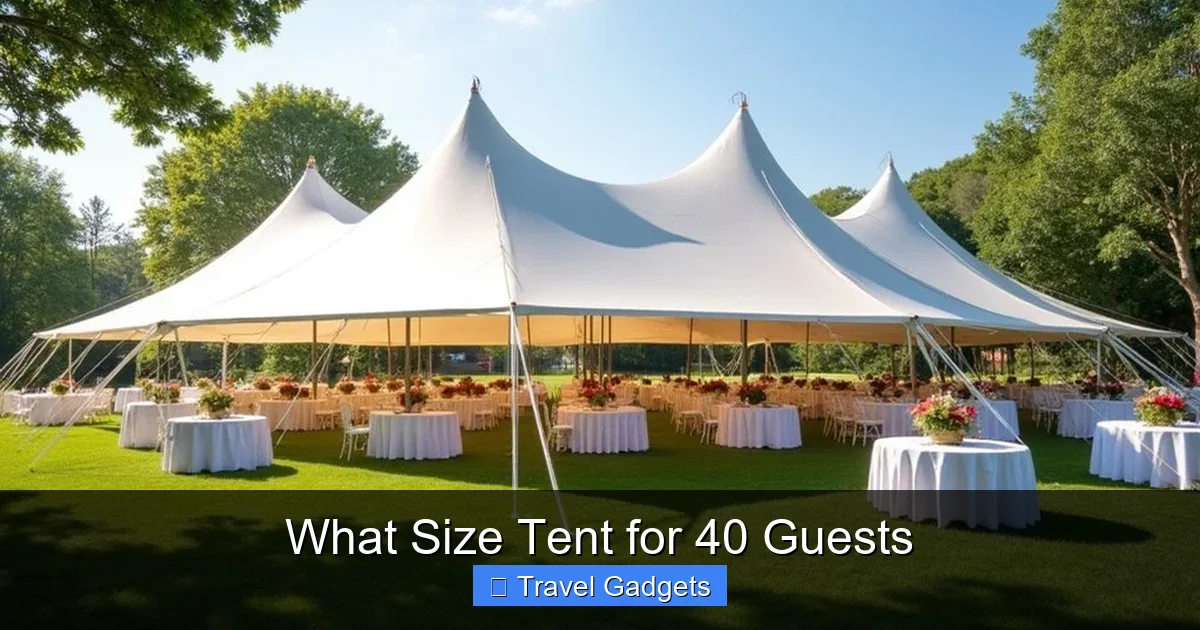 What Size Tent for 40 Guests