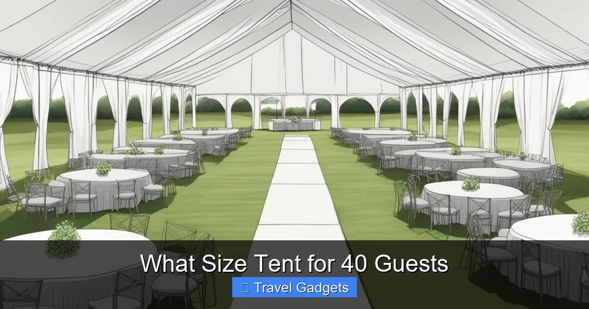 What Size Tent for 40 Guests