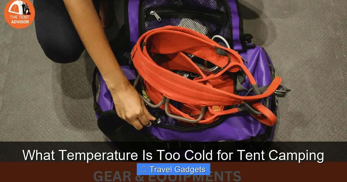 What Temperature Is Too Cold for Tent Camping