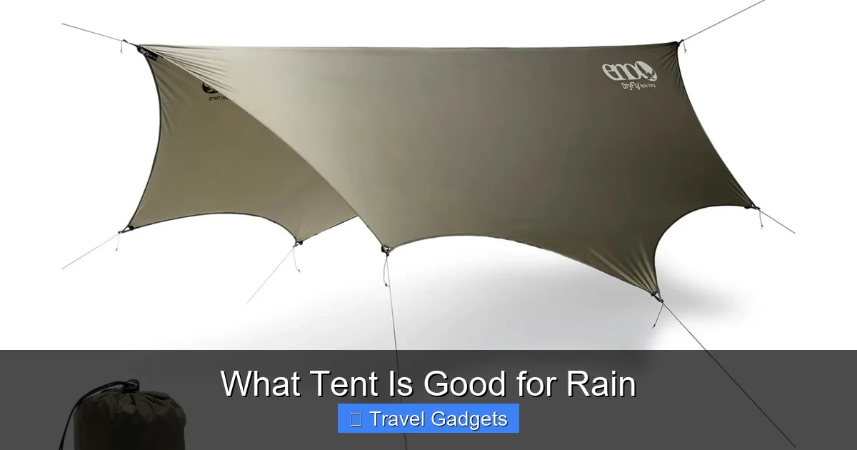 What Tent Is Good for Rain