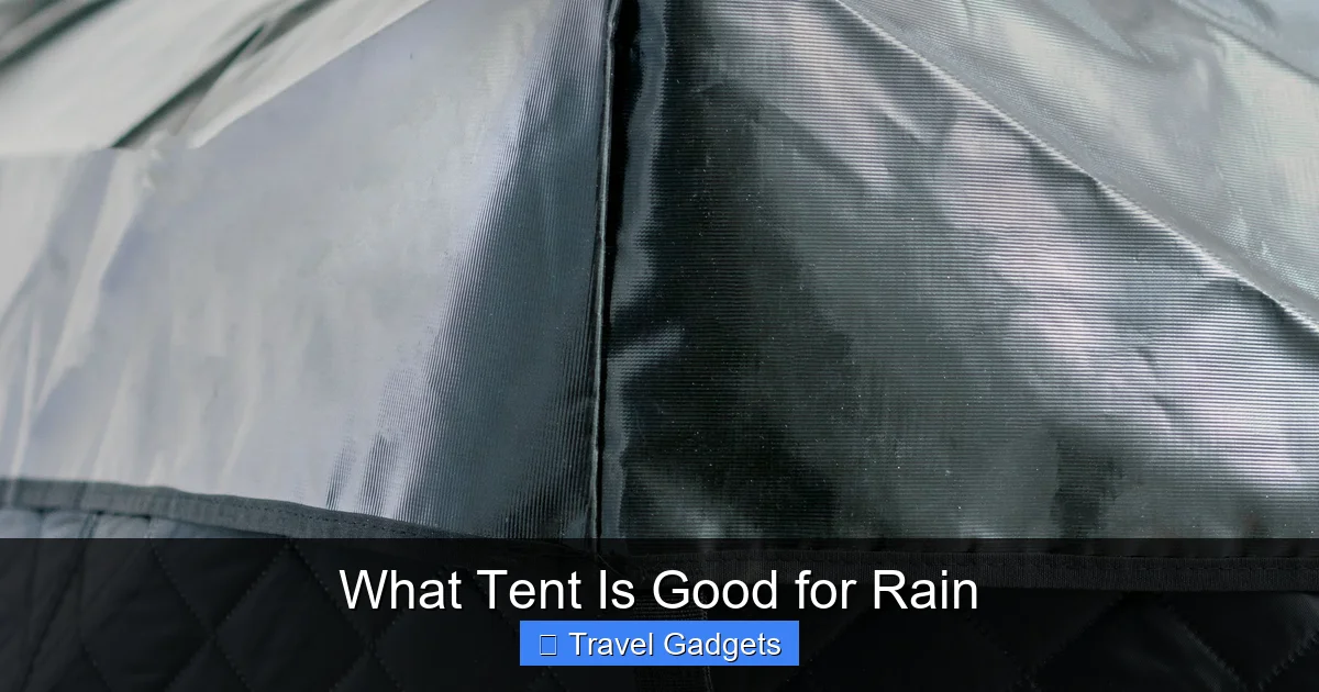 What Tent Is Good for Rain