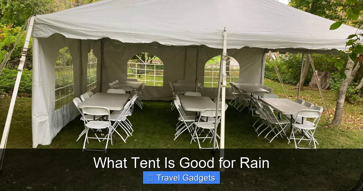 What Tent Is Good for Rain