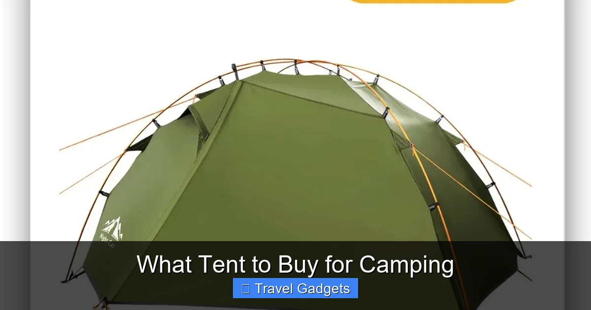 What Tent to Buy for Camping