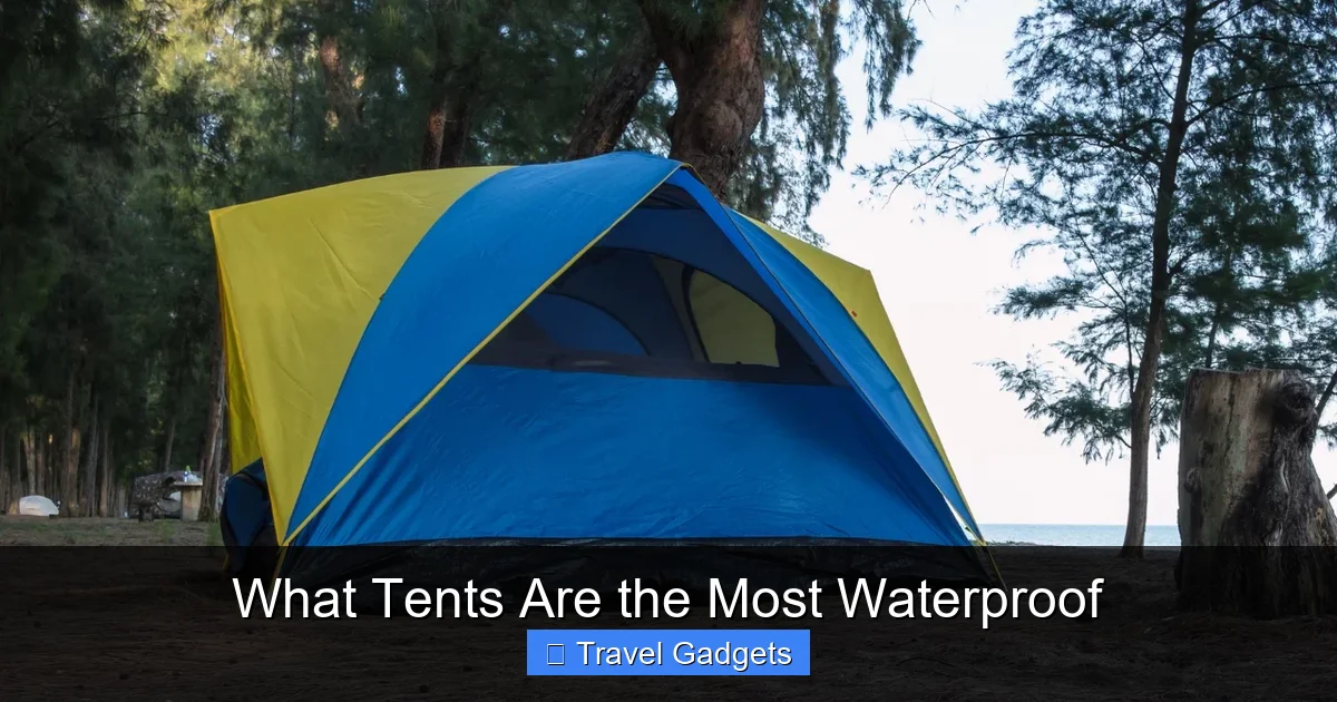 What Tents Are the Most Waterproof