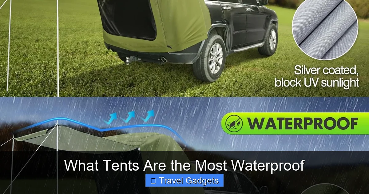 What Tents Are the Most Waterproof