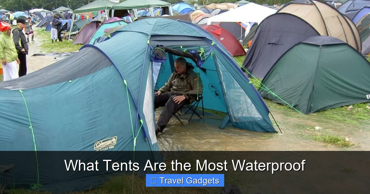 What Tents Are the Most Waterproof