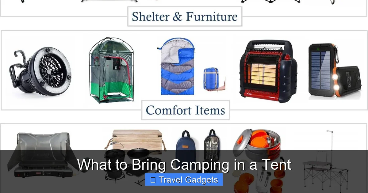 What to Bring Camping in a Tent