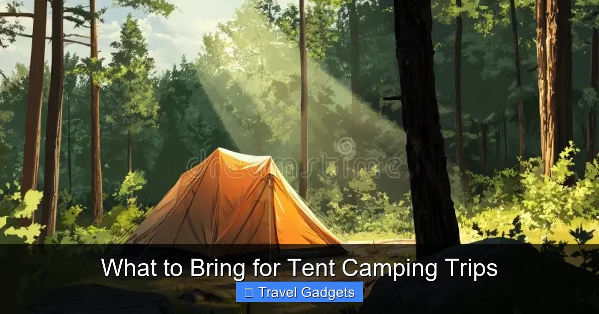 What to Bring for Tent Camping Trips