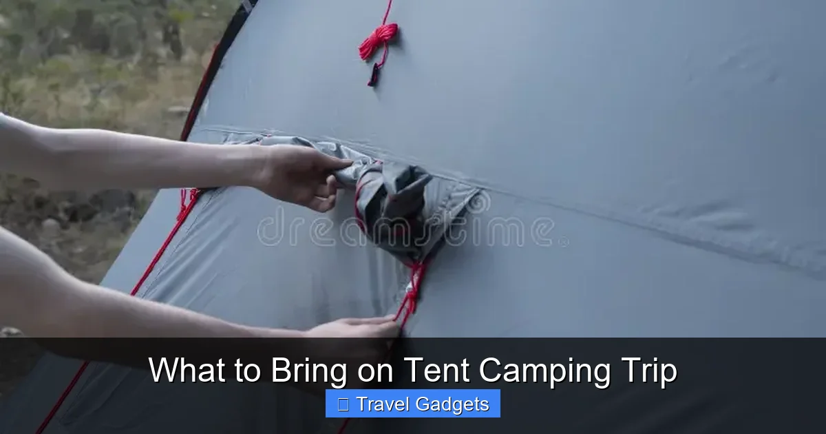What to Bring on Tent Camping Trip