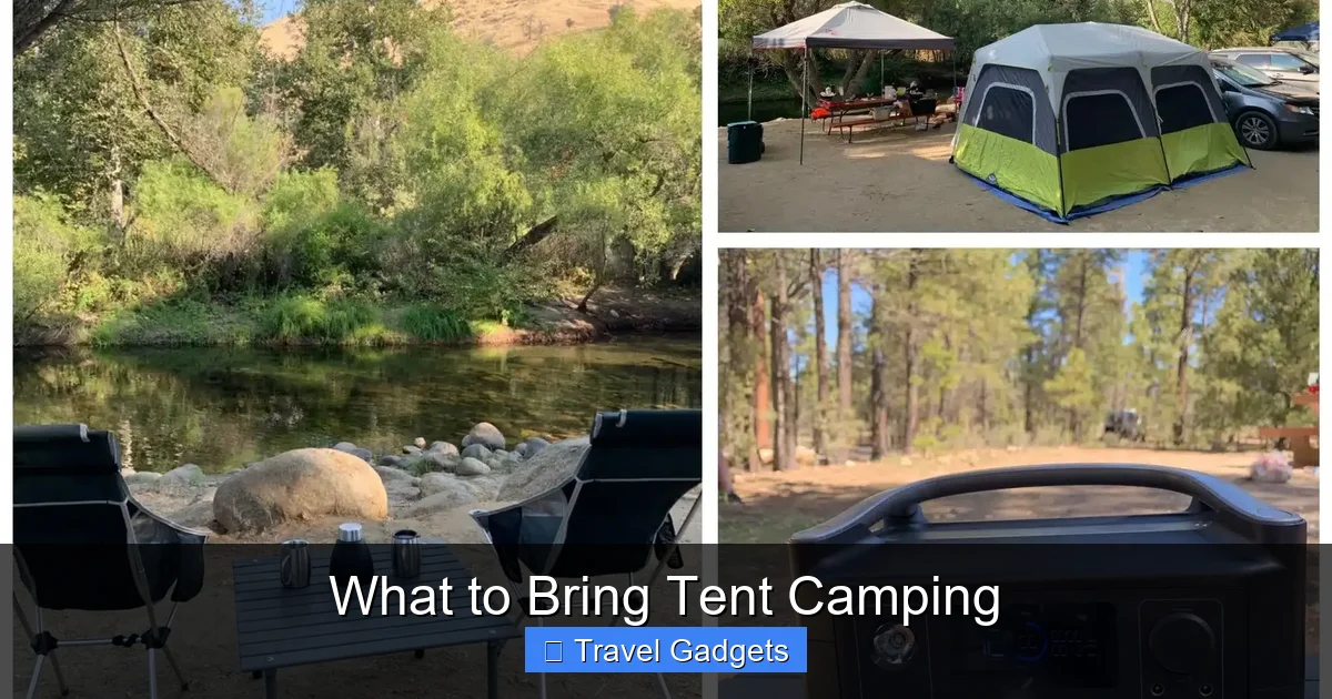 What to Bring Tent Camping