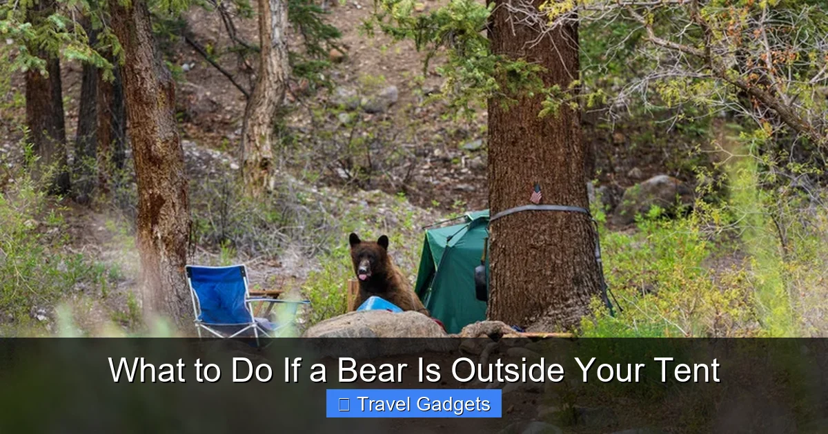 What to Do If a Bear Is Outside Your Tent