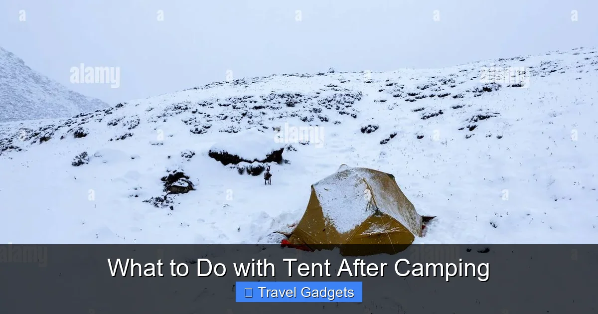 What to Do with Tent After Camping