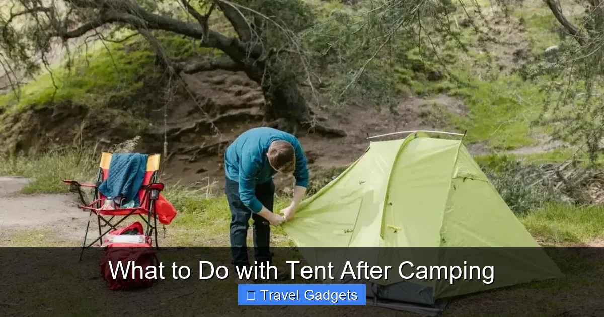 What to Do with Tent After Camping