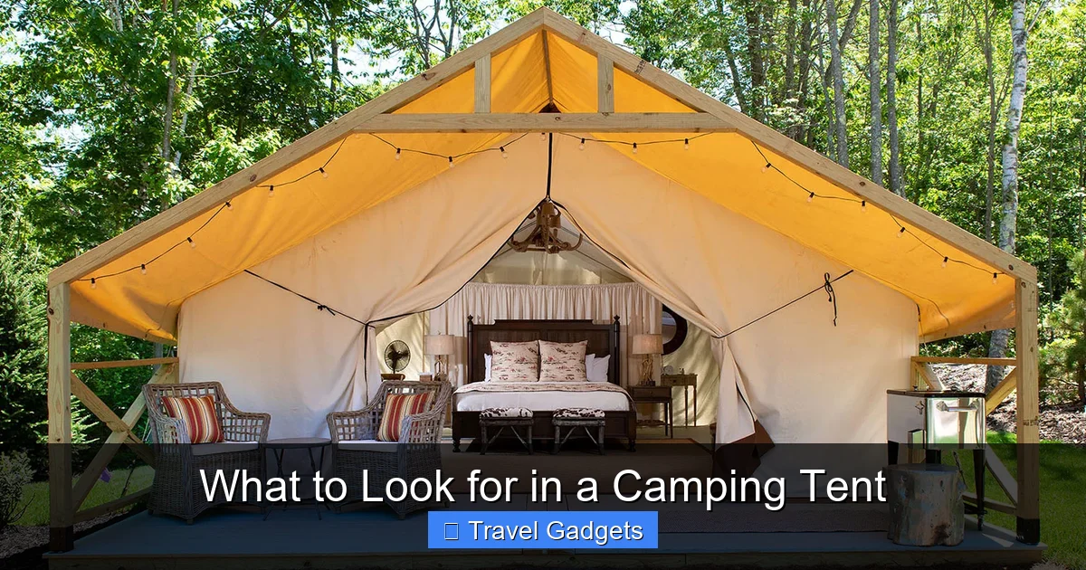 What to Look for in a Camping Tent