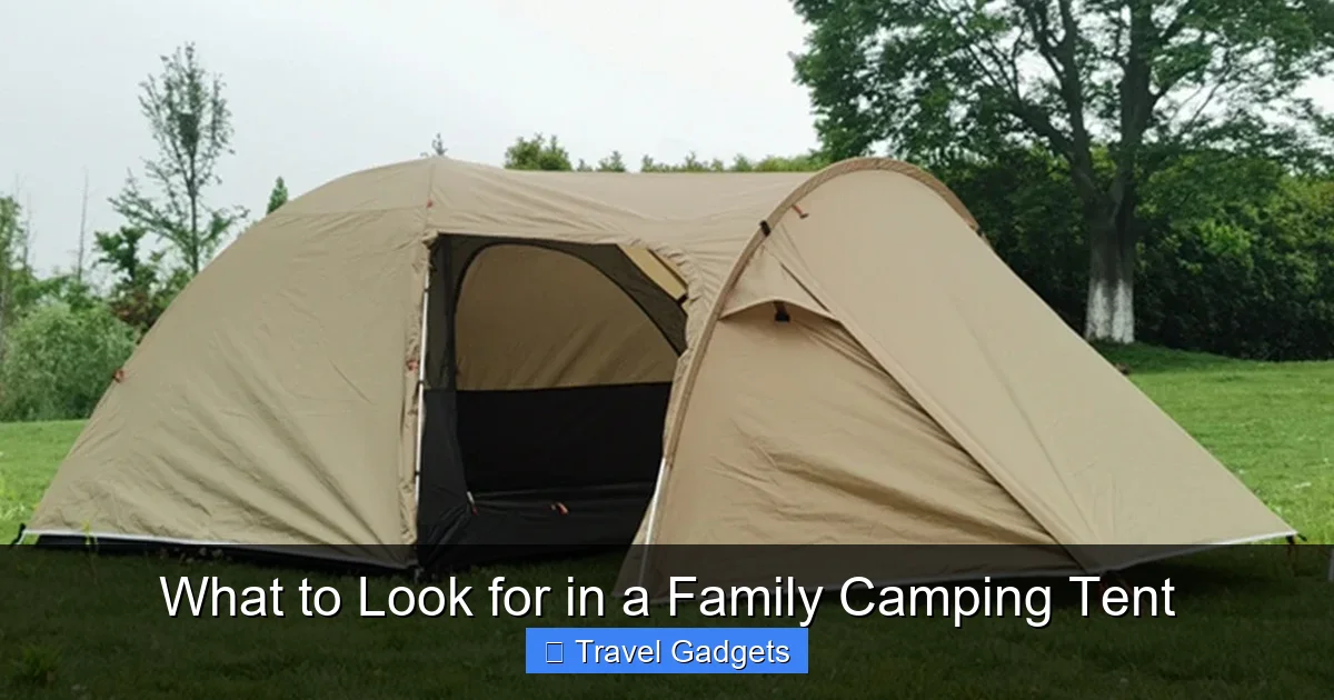 What to Look for in a Family Camping Tent