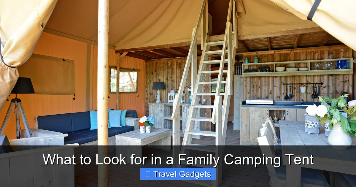 What to Look for in a Family Camping Tent