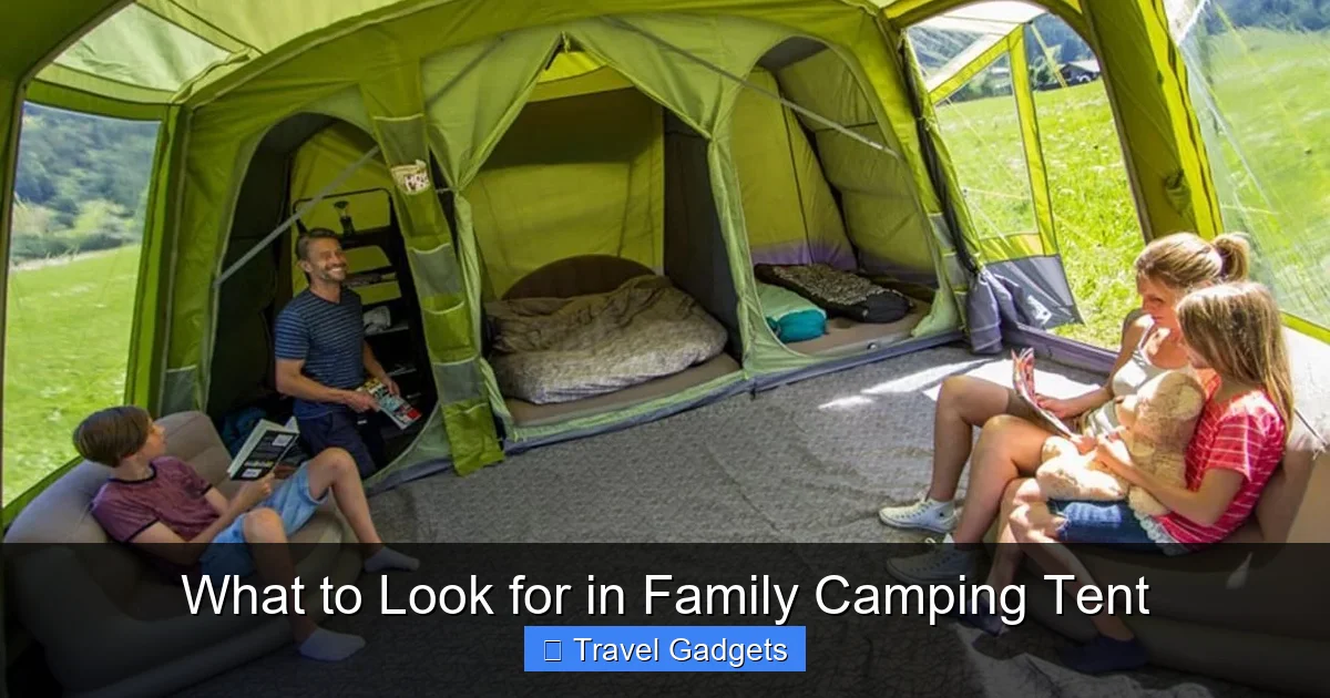 What to Look for in Family Camping Tent