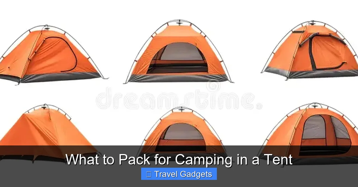 What to Pack for Camping in a Tent
