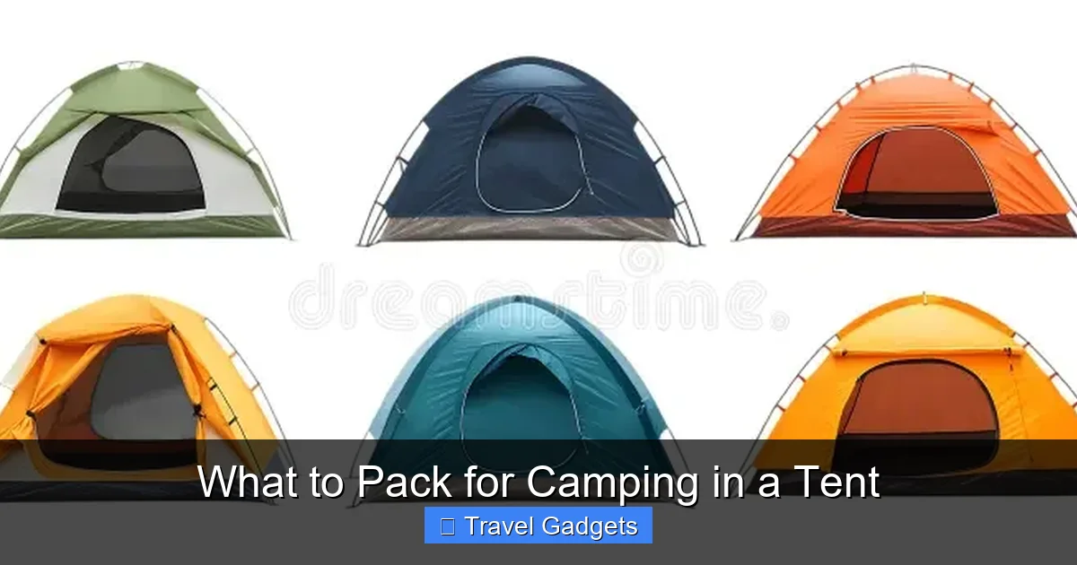 What to Pack for Camping in a Tent