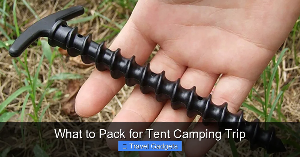 What to Pack for Tent Camping Trip