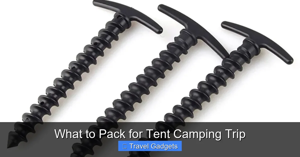 What to Pack for Tent Camping Trip
