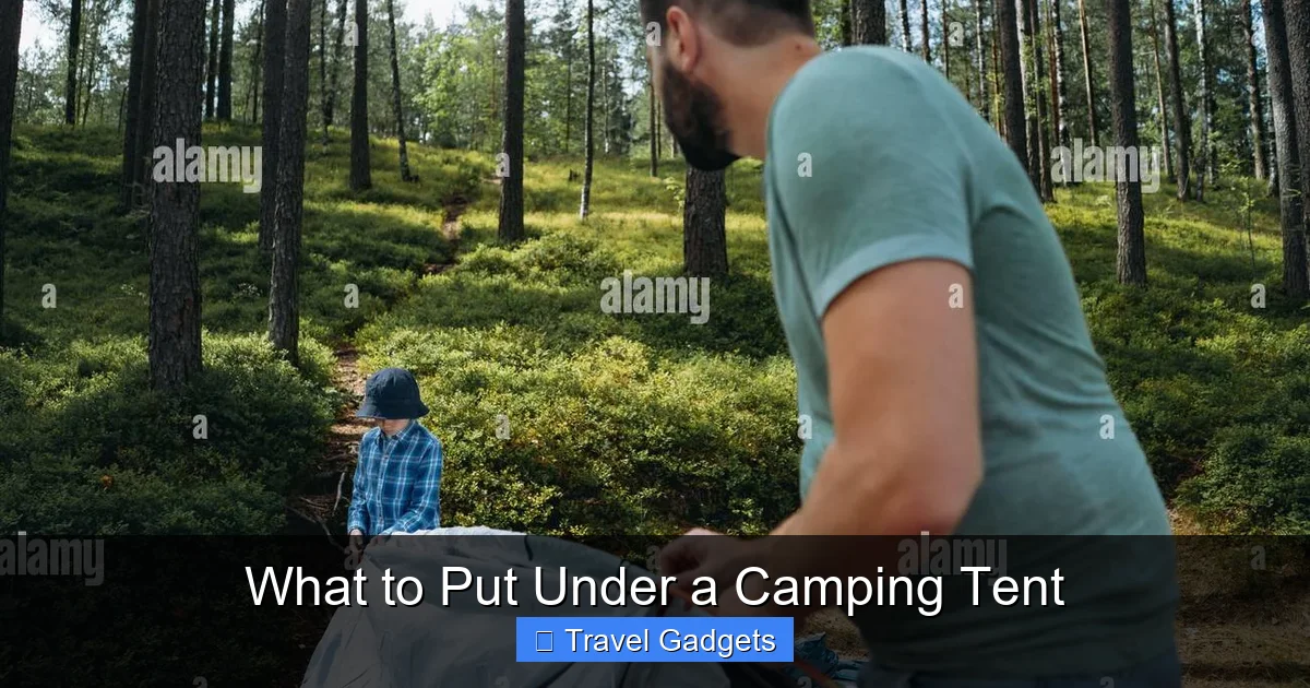 What to Put Under a Camping Tent