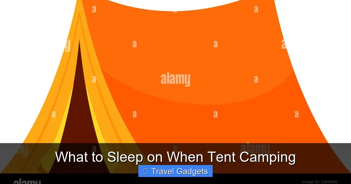 What to Sleep on When Tent Camping